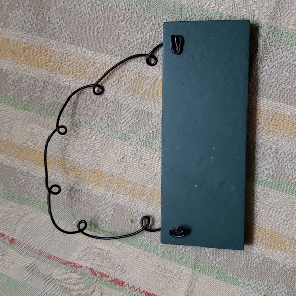 Pier 1 Imports plaid coasters plus 6 unbranded wooden ornaments NWT - Picture 5 of 7